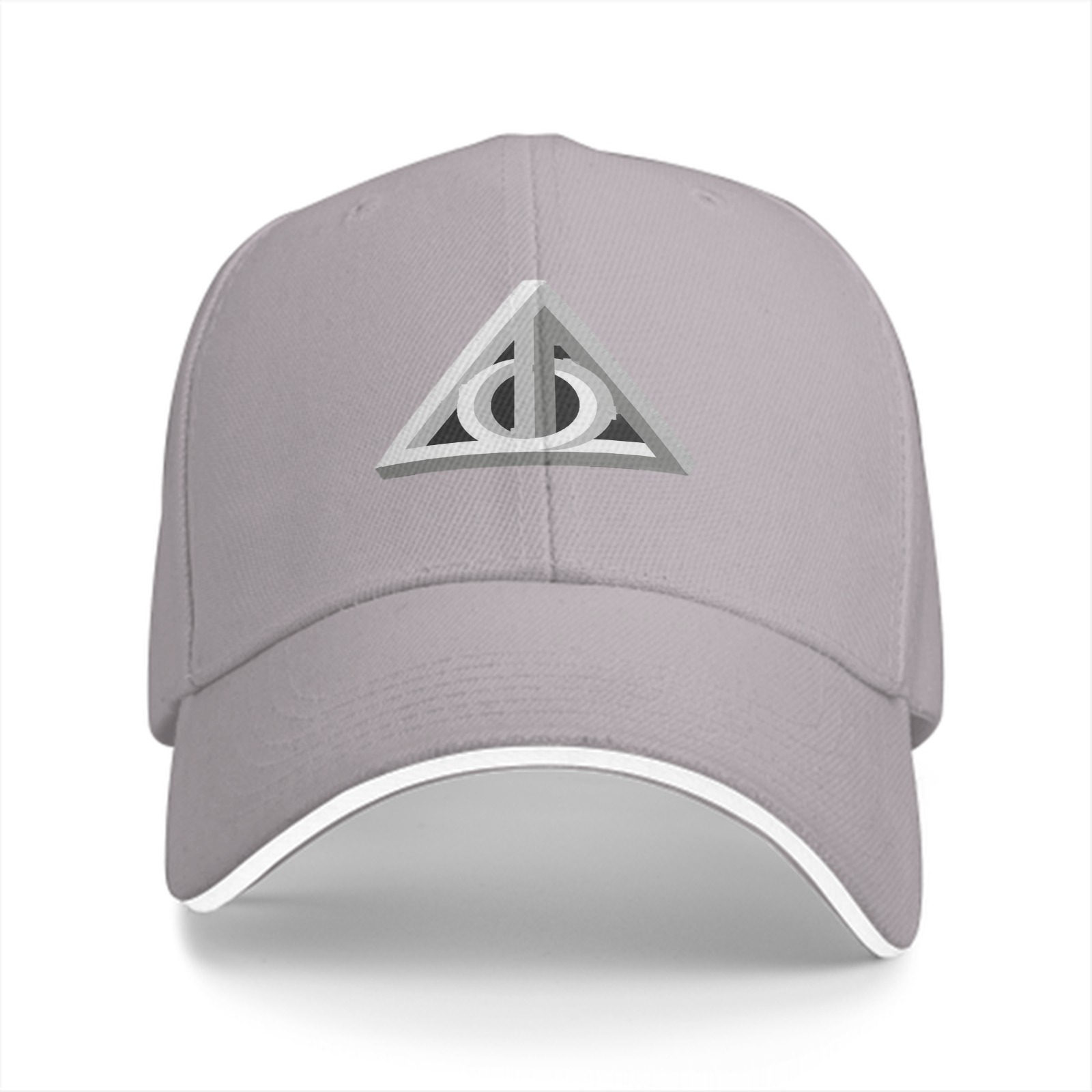 Black Baseball Cap with Deathly Hallows Symbol