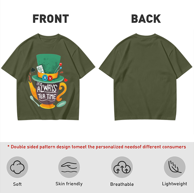 Mad Hatter Tea Time Graphic T-Shirt for Fans