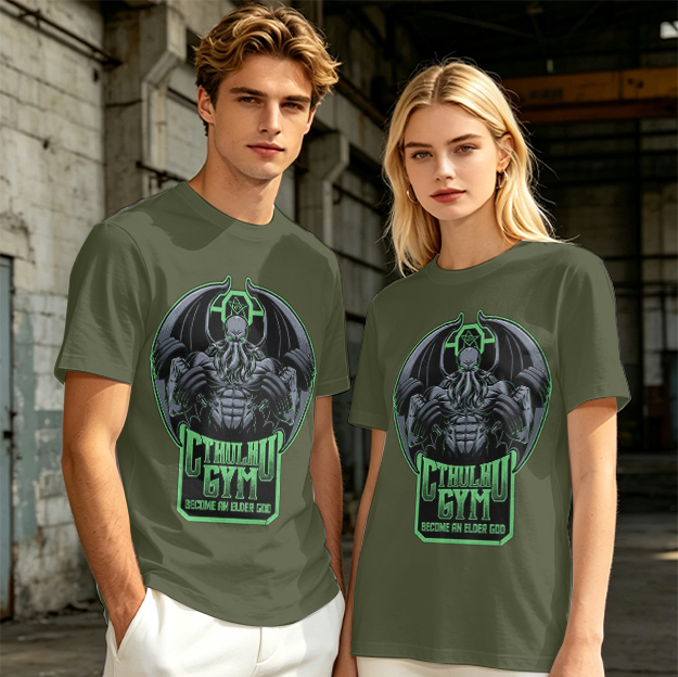 Cthulhu Gym Become An Elder God Graphic T-Shirt