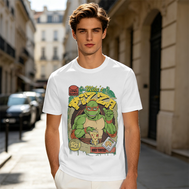 Teenage Mutant Ninja Turtle Mike's Pizza Graphic T-Shirt
