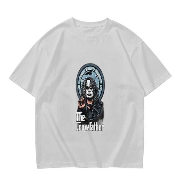 Olive Graphic T-Shirt Featuring The Crowfather Design