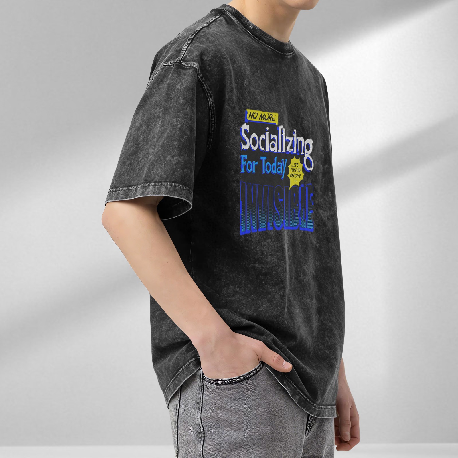 No More Socializing For Today It's Time To Become Invisible T-Shirt