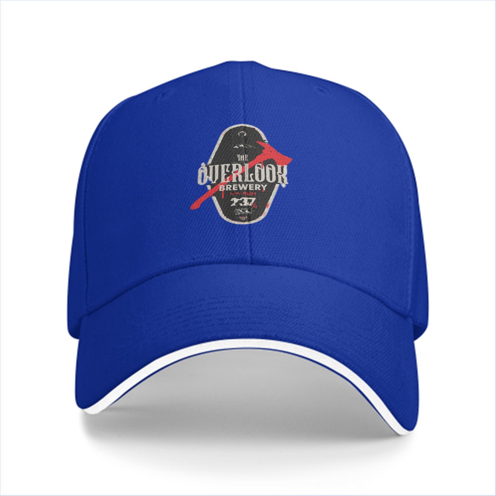Black baseball cap with The Overlook Brewery axe graphic
