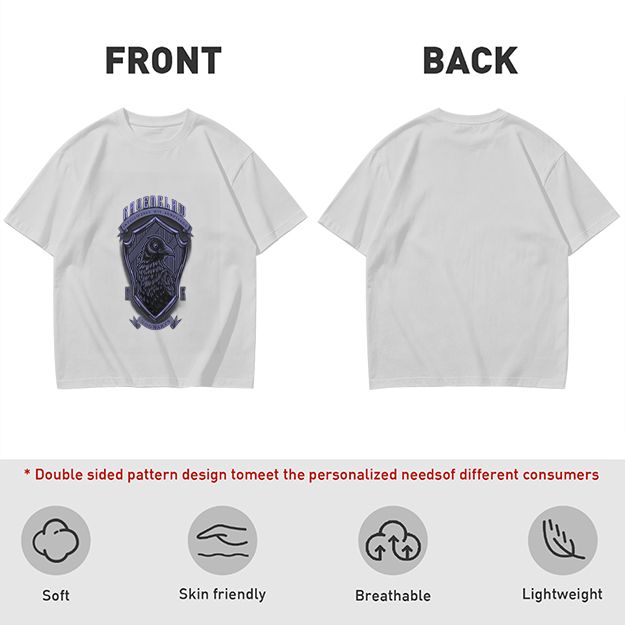 Olive Ravenclaw Crest Graphic T-Shirt