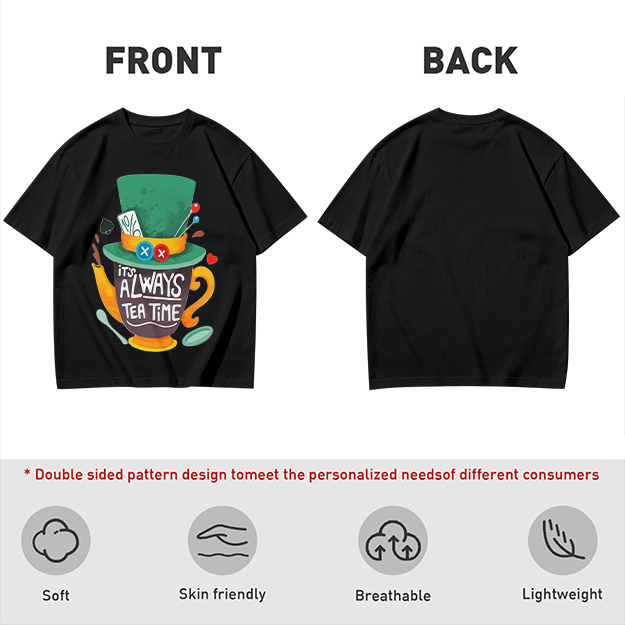 Mad Hatter Tea Time Graphic T-Shirt for Fans