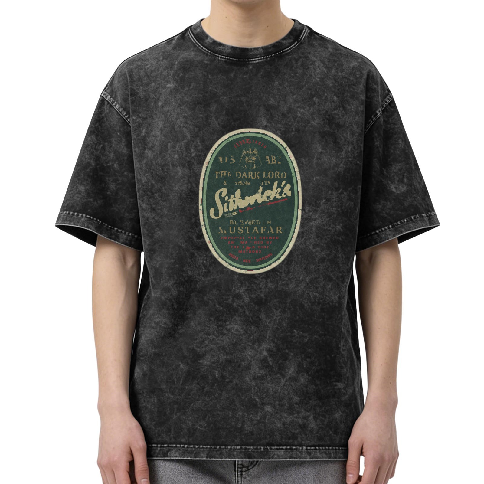Star Wars The Dark Lord Mustafar Stonewashed T-Shirt
