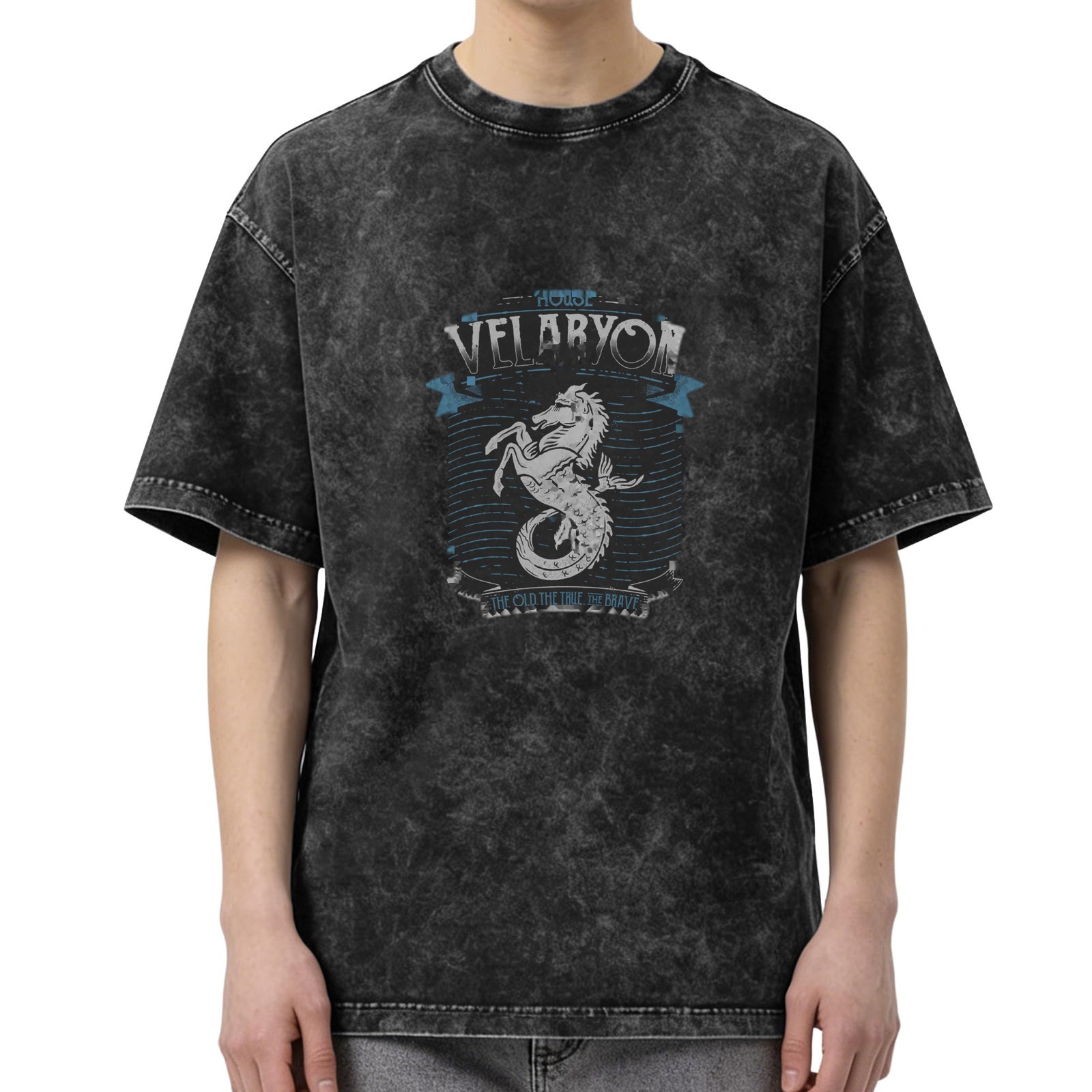 House Velaryon Seahorse Graphic Vintage T-Shirt