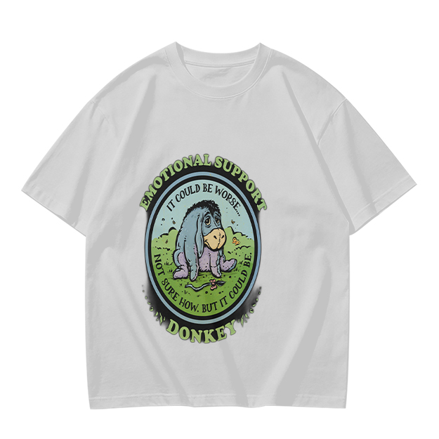 Emotional Support Donkey Eeyore Graphic T-Shirt