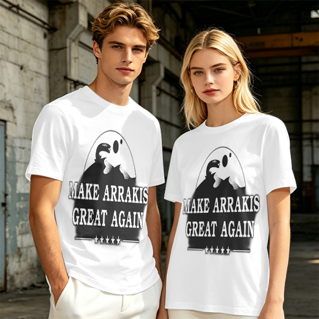Make Arrakis Great Again Dune Themed Graphic T-Shirt