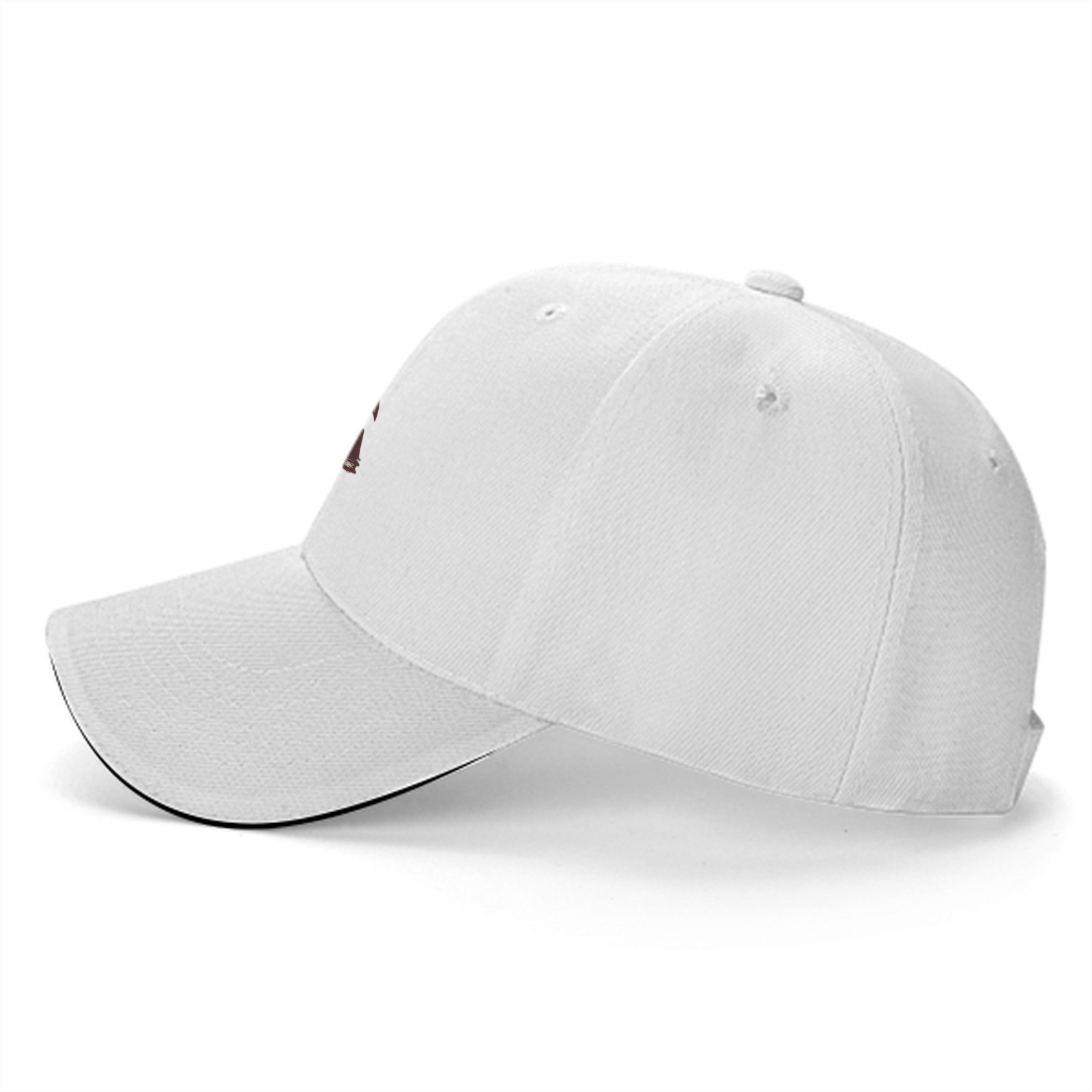 Black Baseball Cap With Cute Dragon Reading Books Graphic