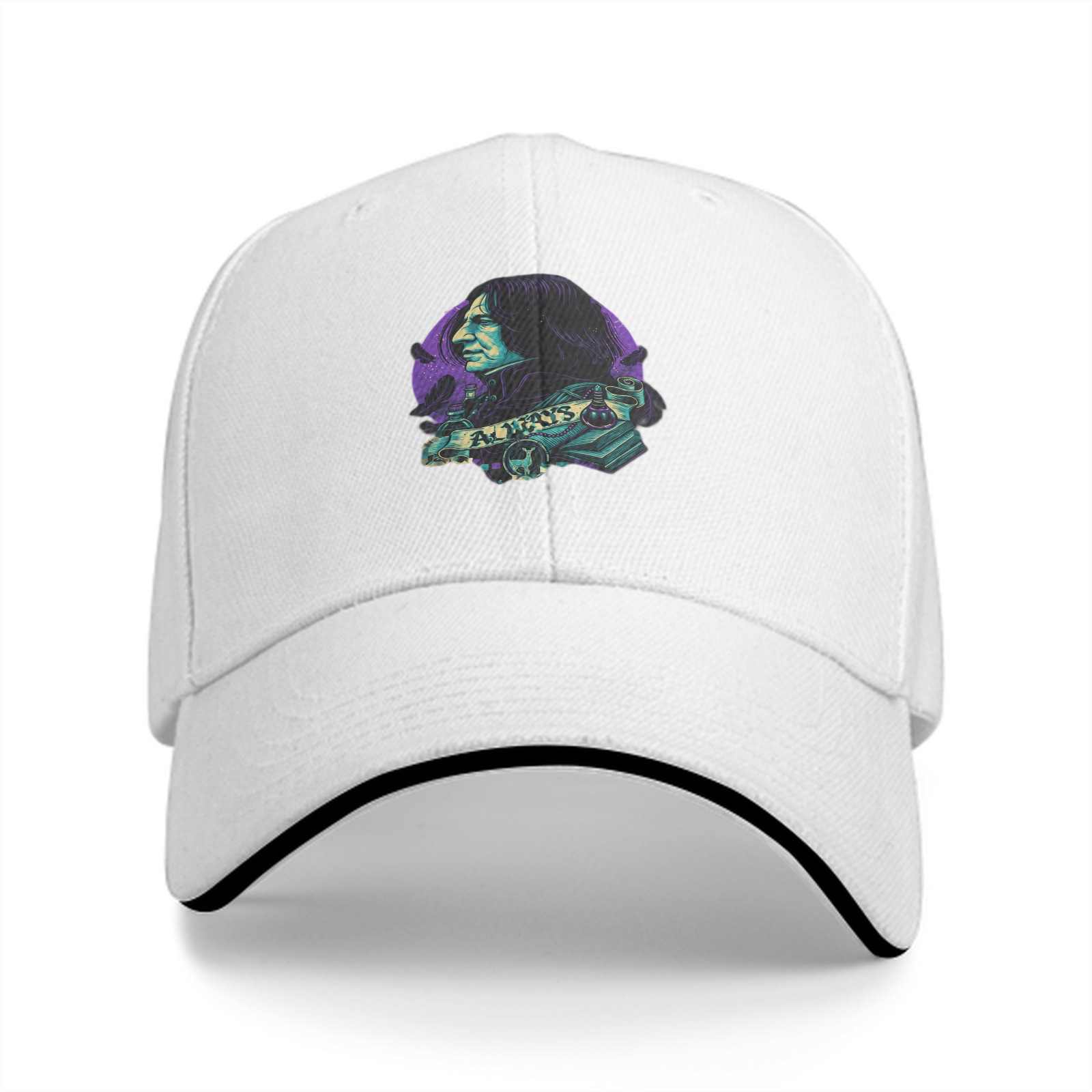 Black baseball cap with Severus Snape 'Always' graphic design
