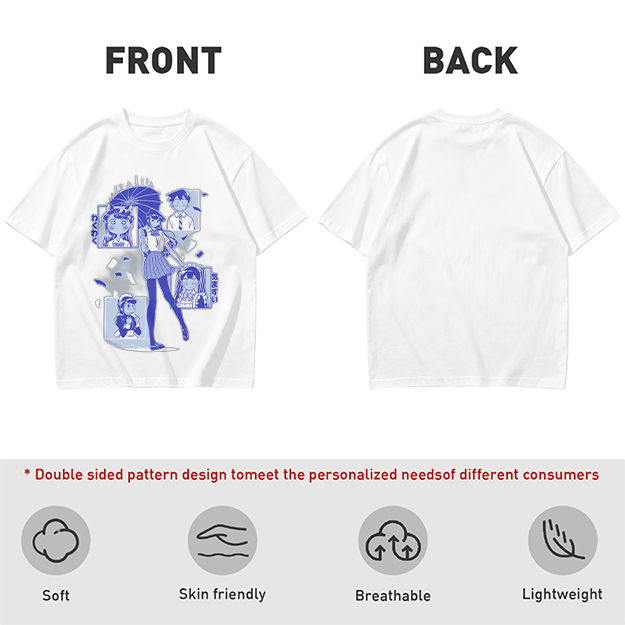 Anime Komi Can't Communicate Character Graphic Olive T-Shirt