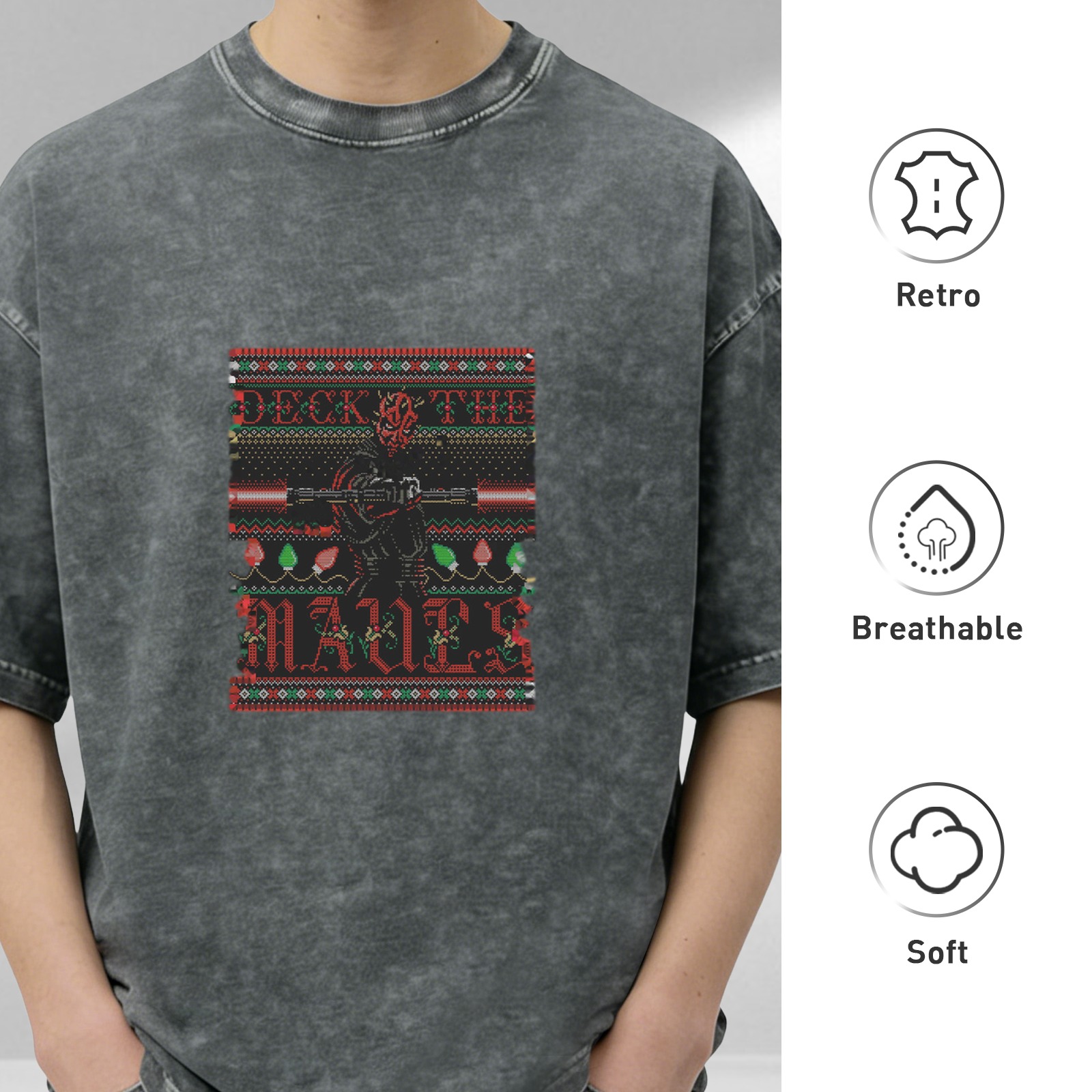 Star Wars Darth Maul Ugly Christmas Sweater T-Shirt