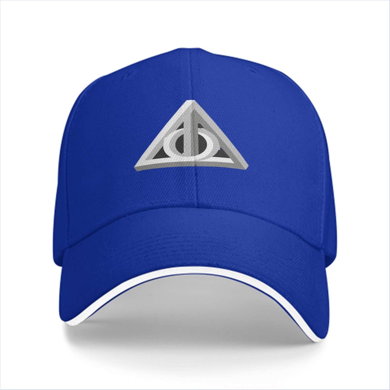 Black Baseball Cap with Deathly Hallows Symbol