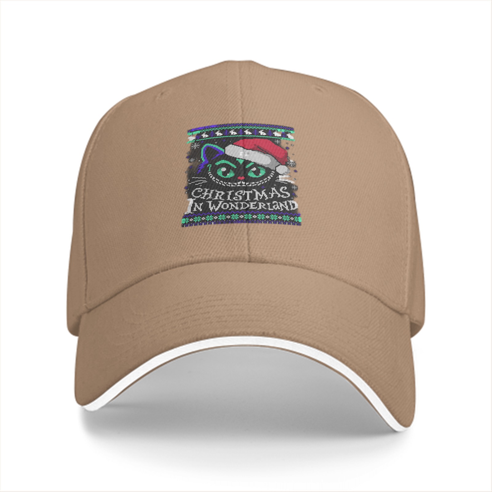 Christmas In Wonderland Cat Santa Hat Baseball Cap