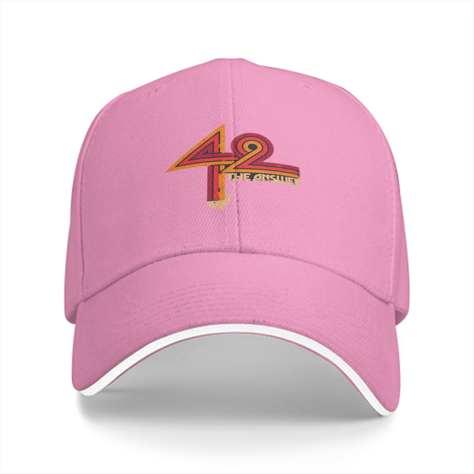 42 The Answer Whale Graphic Black Baseball Cap