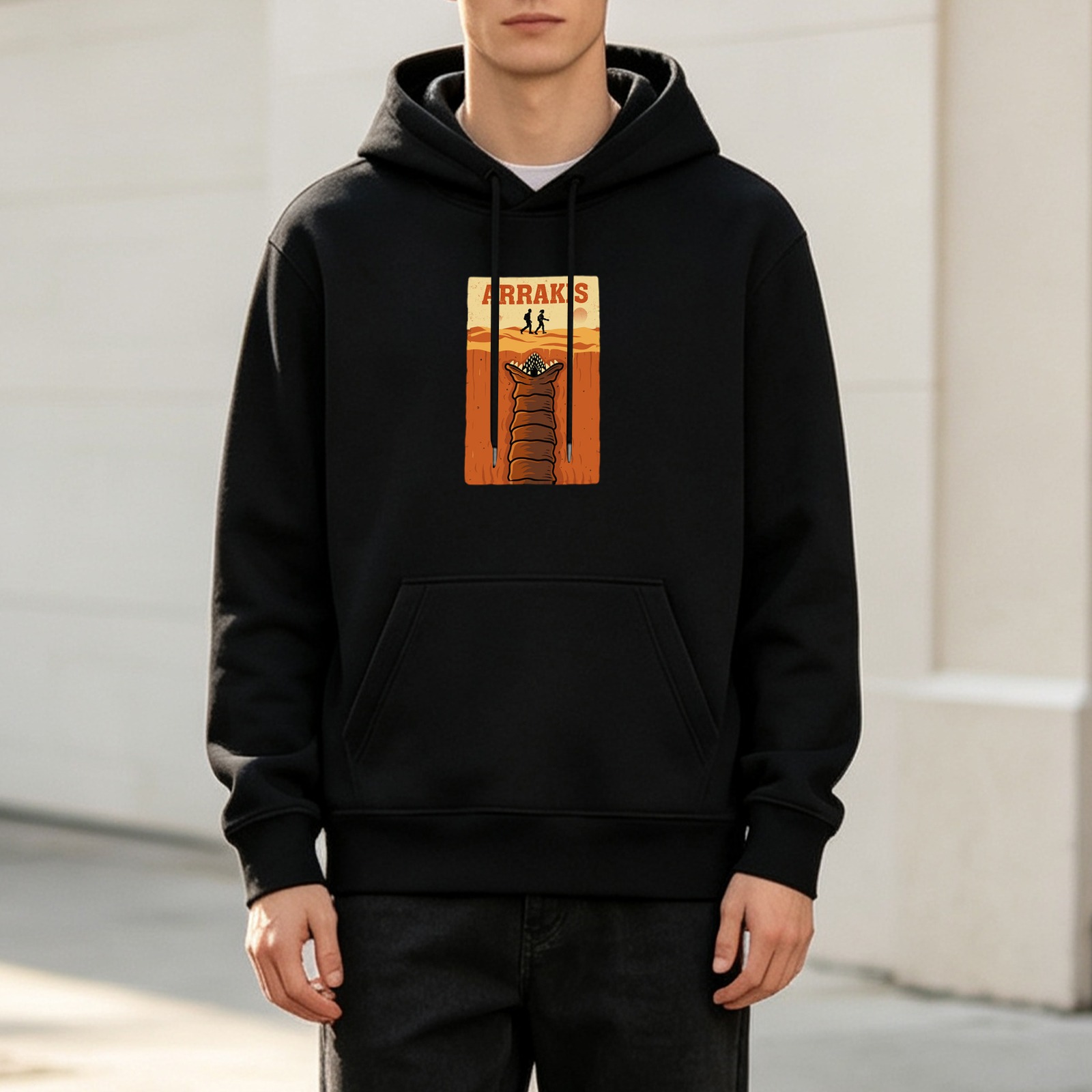 Arrakis Sandworm Desert Hoodie - Sci-Fi Fan Apparel