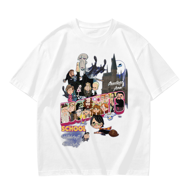 Olive T-Shirt With Harry Potter Themed Character Print