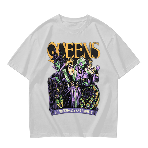 Queens of Wickedness and Cruelty Disney Villains Graphic T-Shirt