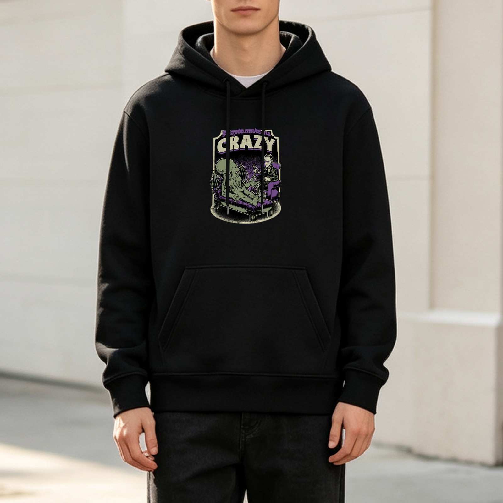 Cthulhu at Therapist Session Crazy Graphic Hoodie