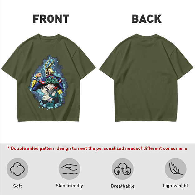 My Hero Academia All Might and Deku Graphic T-Shirt