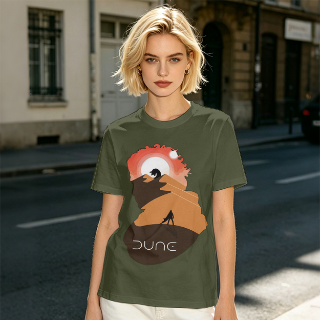 Dune Desert Planet Graphic T-Shirt for Sci-Fi Fans