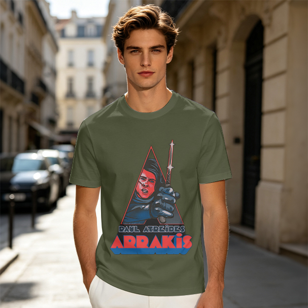 Paul Atreides Arrakis Dune Themed Graphic T-Shirt