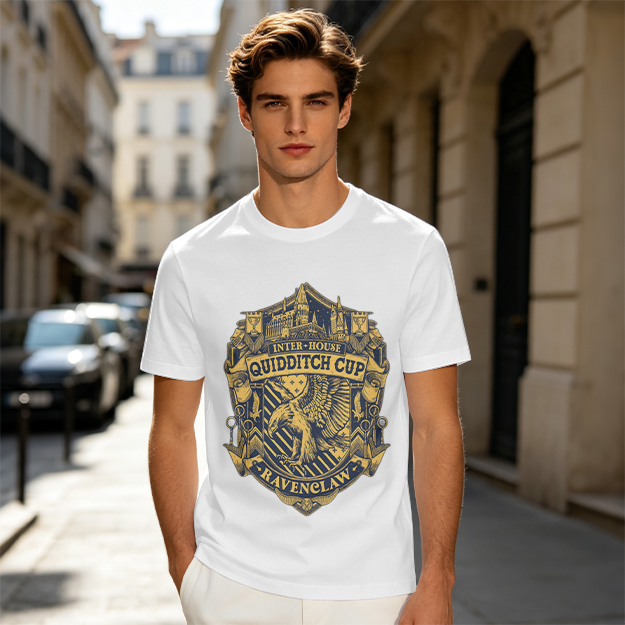 Ravenclaw Inter-House Quidditch Cup Crest Graphic T-Shirt