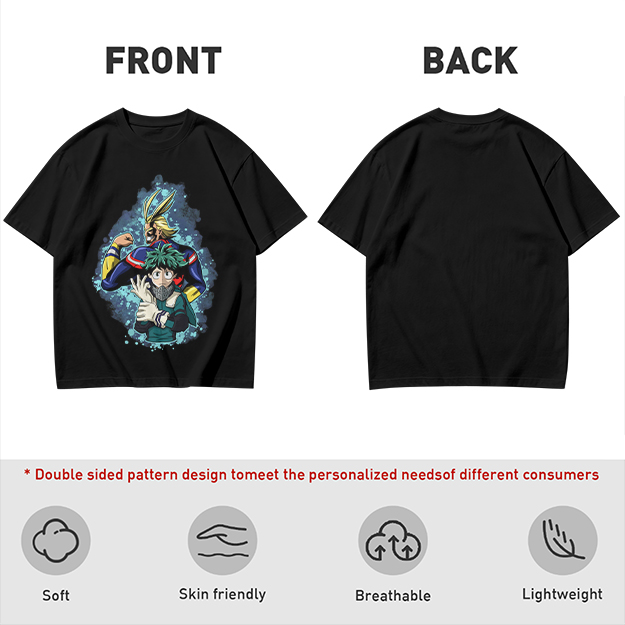 My Hero Academia All Might and Deku Graphic T-Shirt