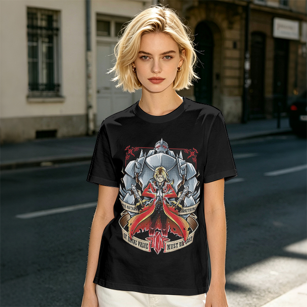 Fullmetal Alchemist Elric Brothers Graphic T-Shirt