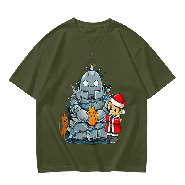 Fullmetal Alchemist Christmas Anime Graphic T-Shirt