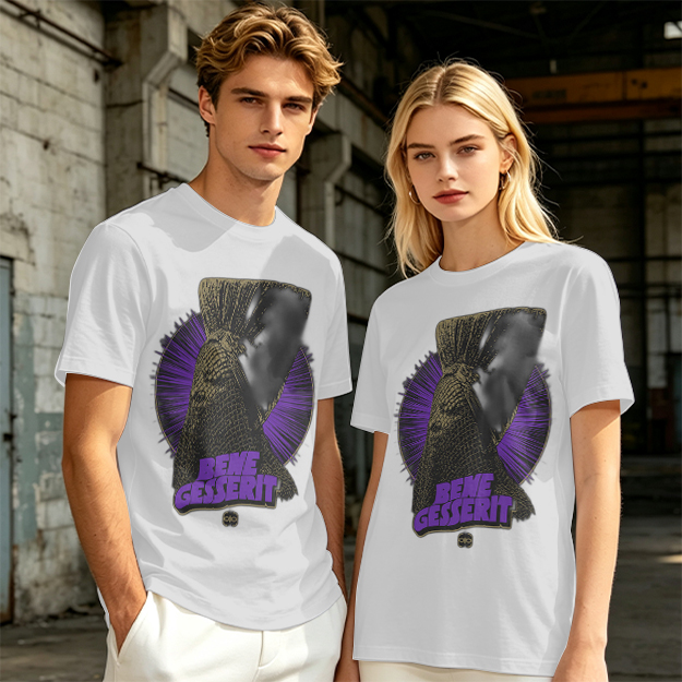 Olive Graphic T-Shirt With Bene Gesserit Witch Artwork