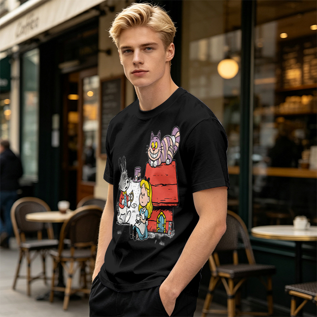 Alice in Wonderland Characters Graphic Tee for Fans