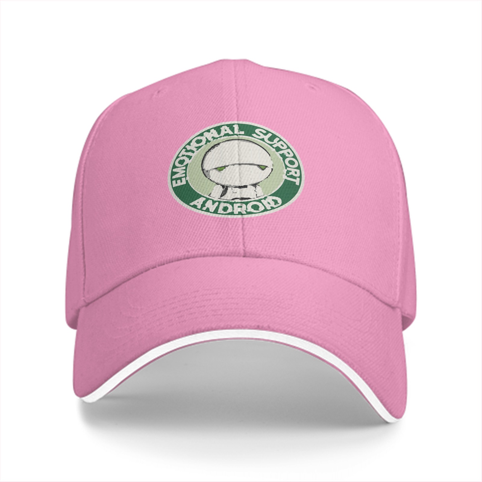 Emotional Support Android Marvin Black Baseball Cap