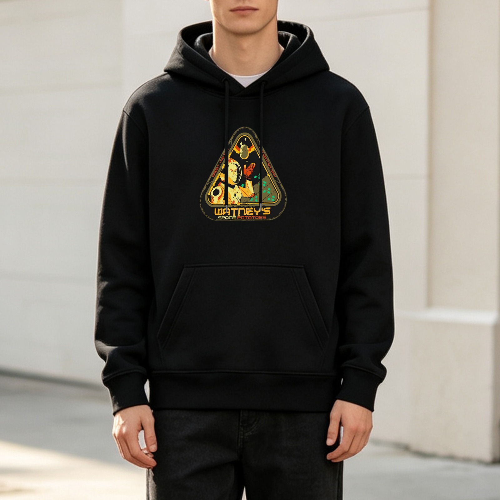 Watney's Space Potatoes Graphic Black Hoodie