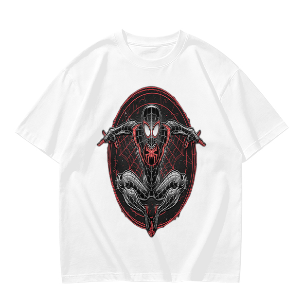 Olive T-Shirt With Spider-Man Miles Morales Graphic Print