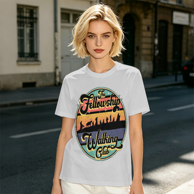 The Fellowship Walking Club Retro Graphic T-Shirt