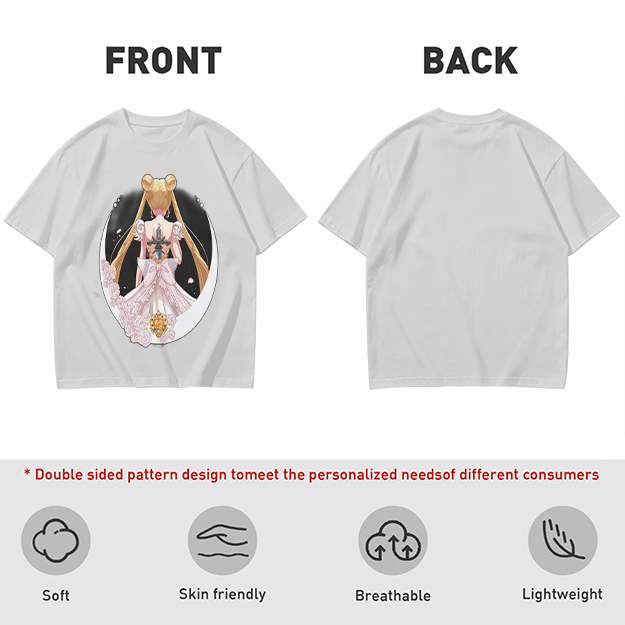 Olive T-shirt with Princess Serenity Back Print