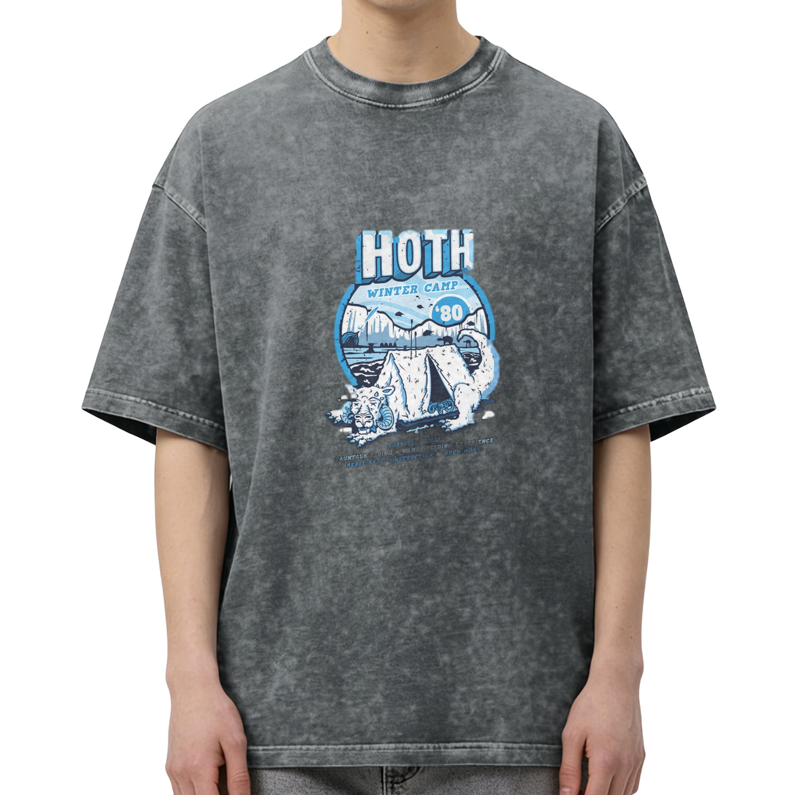 Star Wars Hoth Winter Camp '80 Vintage Wash Graphic T-Shirt