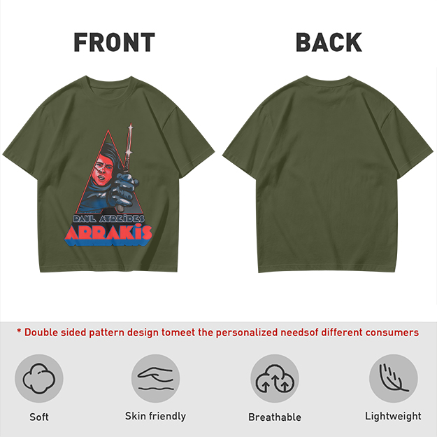 Paul Atreides Arrakis Dune Themed Graphic T-Shirt