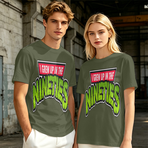 I Grew Up In The Nineties Retro Graphic T-Shirt