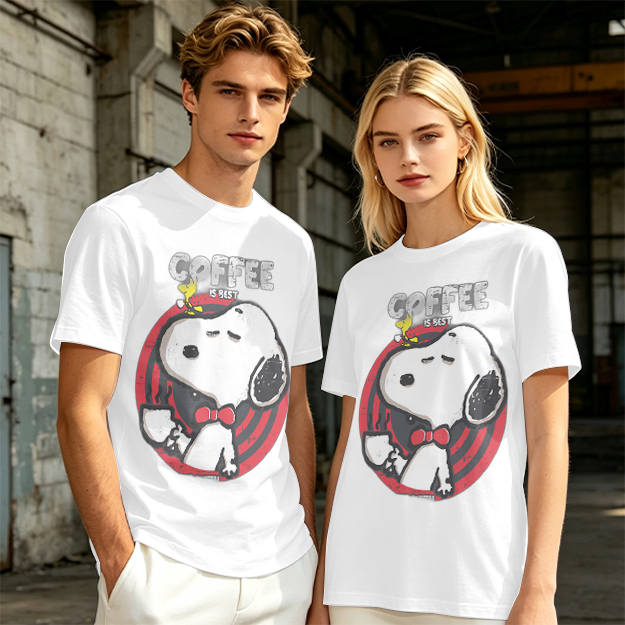 Olive Green Snoopy Coffee Is Best Graphic T-Shirt
