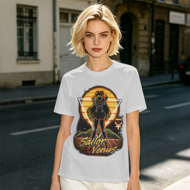 Sailor Venus Retro Synthwave Graphic T-Shirt