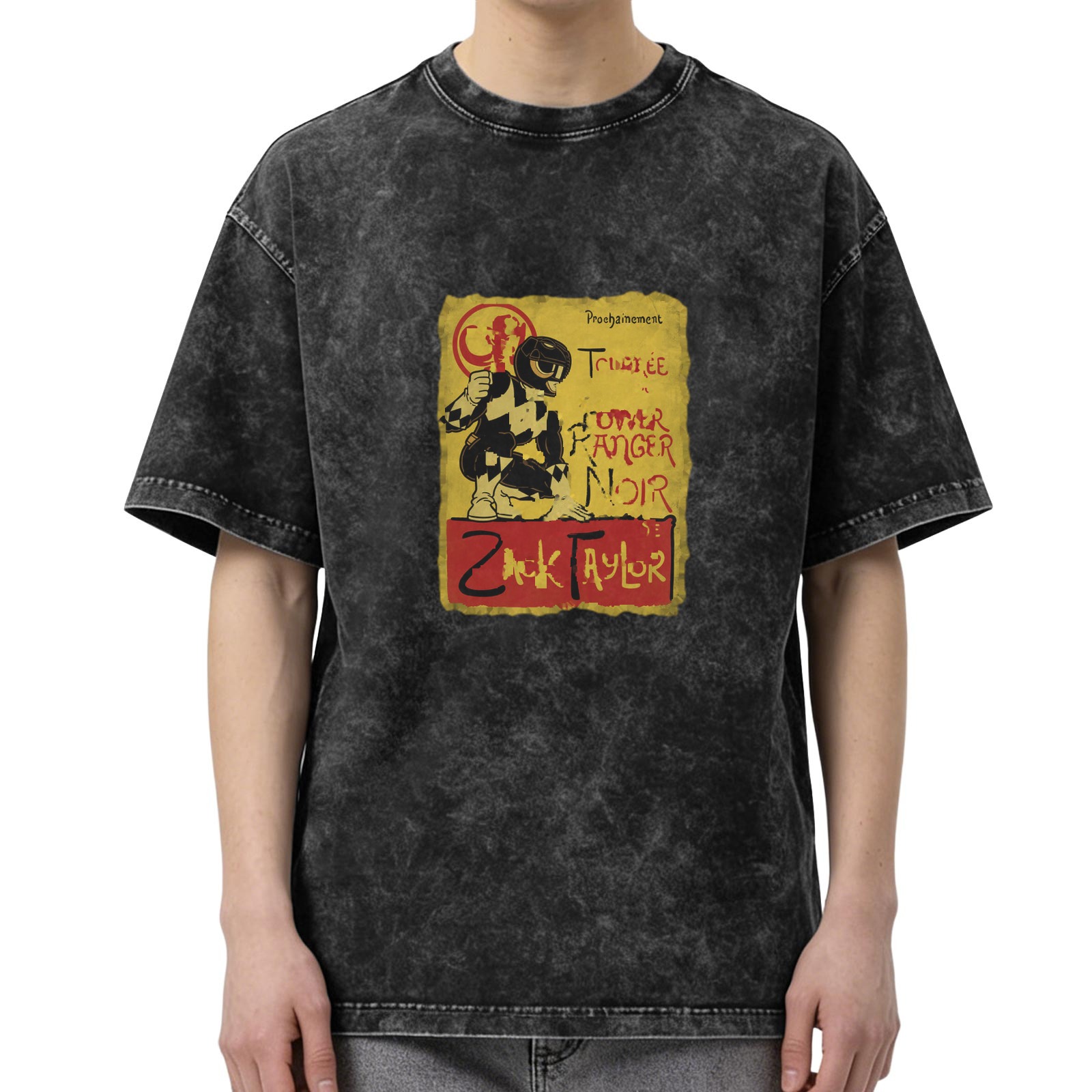 Vintage Black Ranger Zack Taylor Graphic T-Shirt