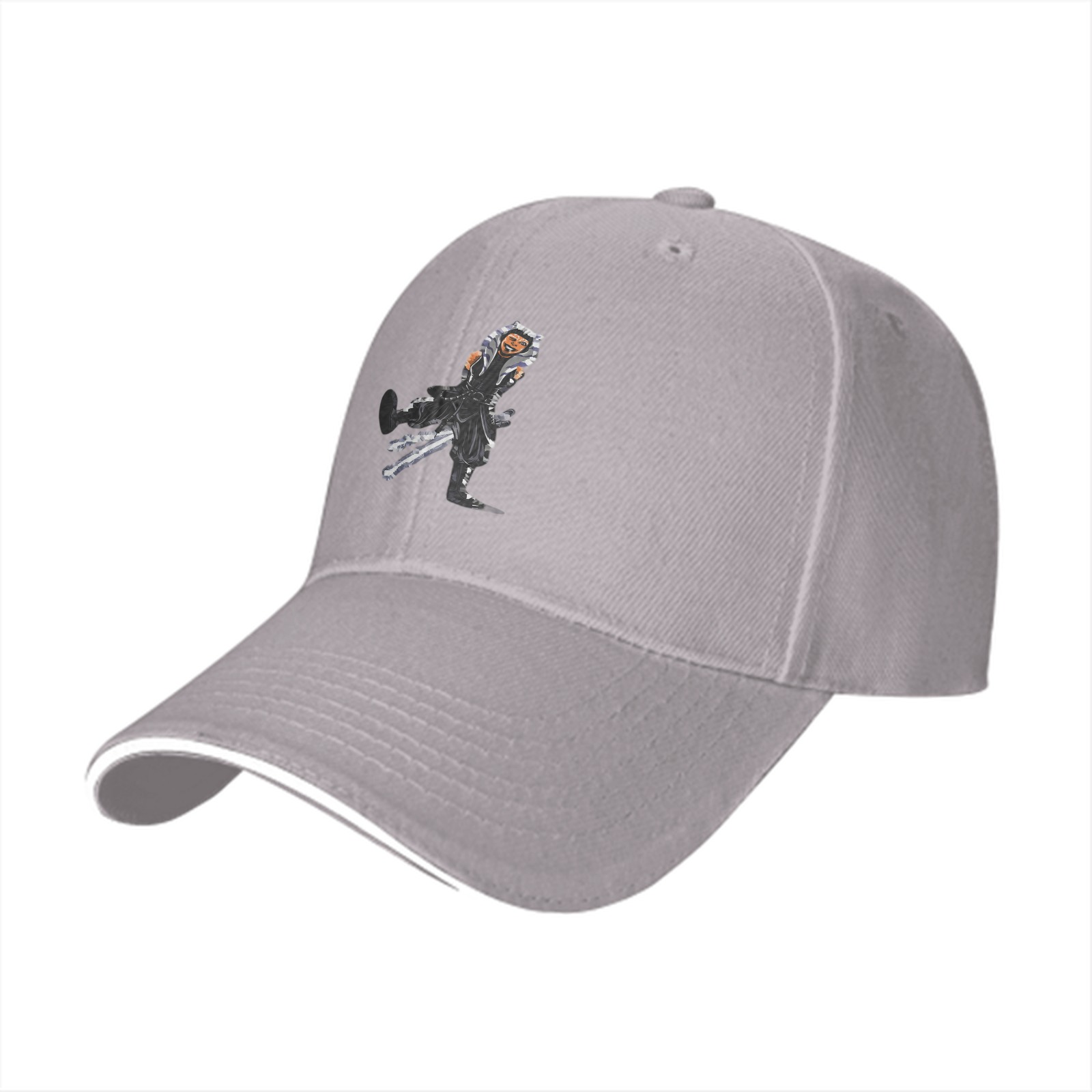 Black Baseball Cap With Star Wars Ahsoka Tano Graphic