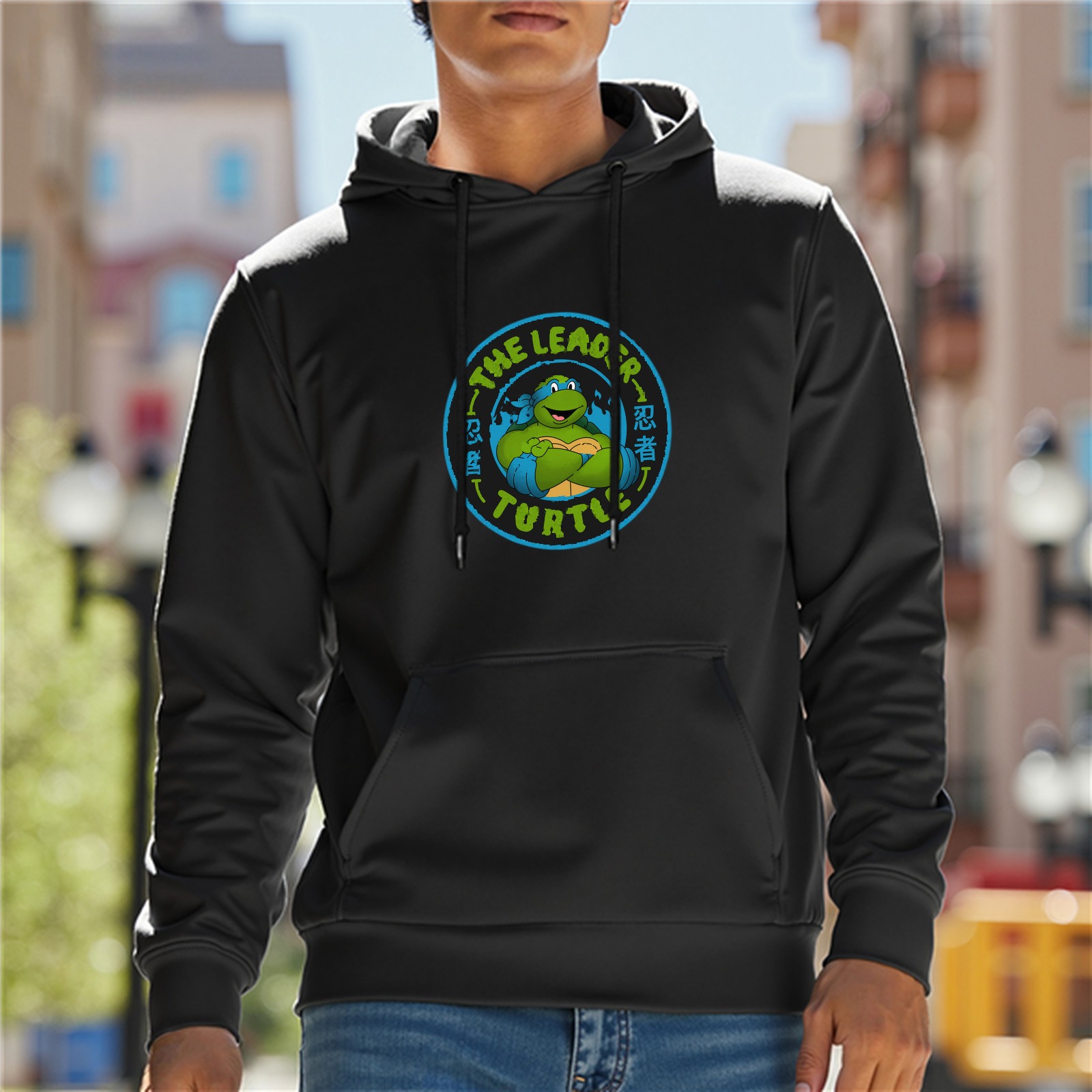 Teenage Mutant Ninja Turtles Leader Graphic Black Hoodie