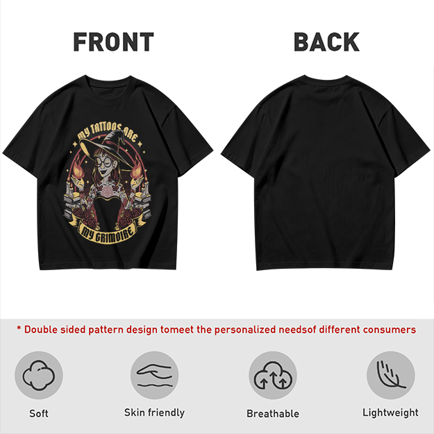 My Tattoos Are My Grimoire Witch Graphic T-Shirt