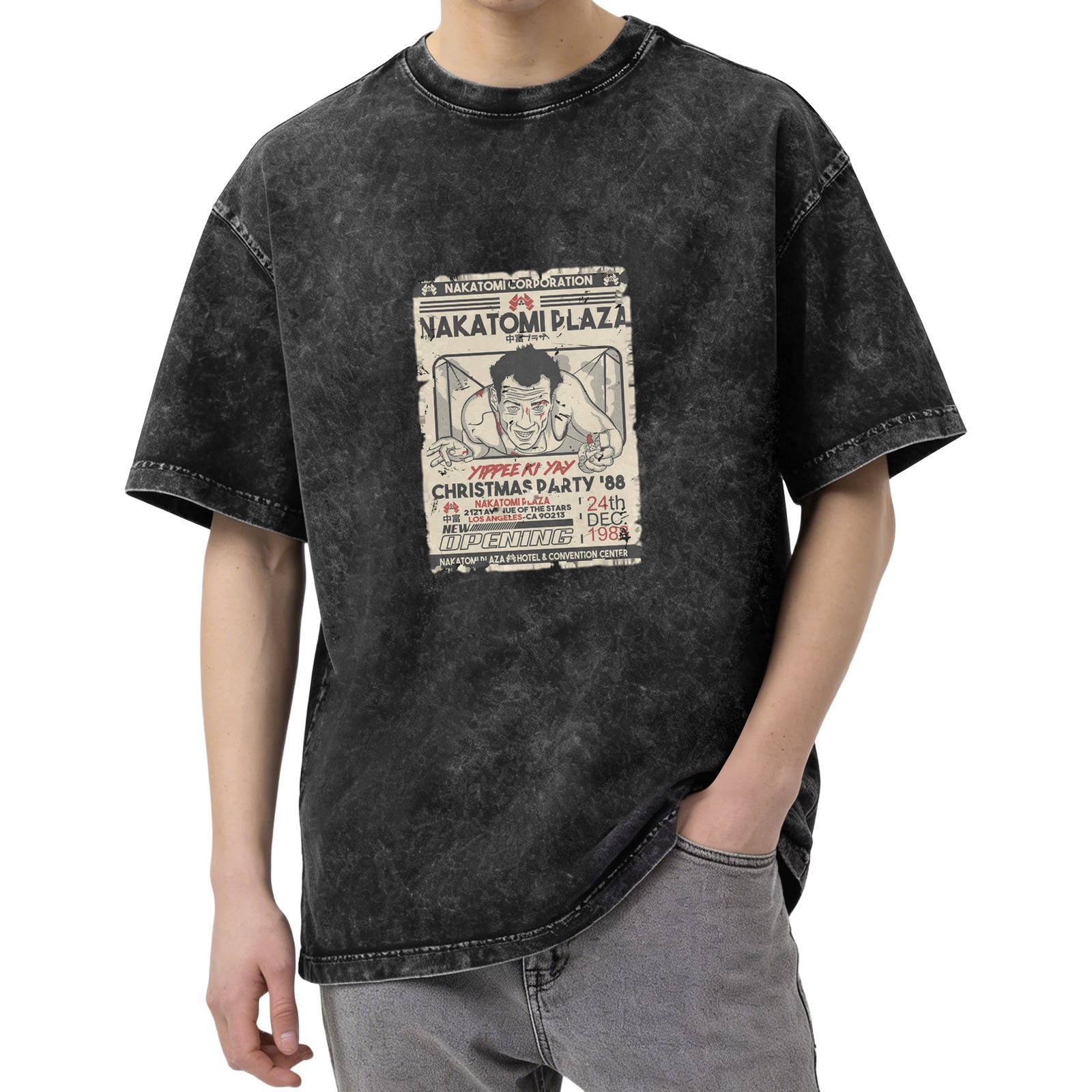 Nakatomi Plaza Christmas Party 88 Vintage Graphic T-Shirt