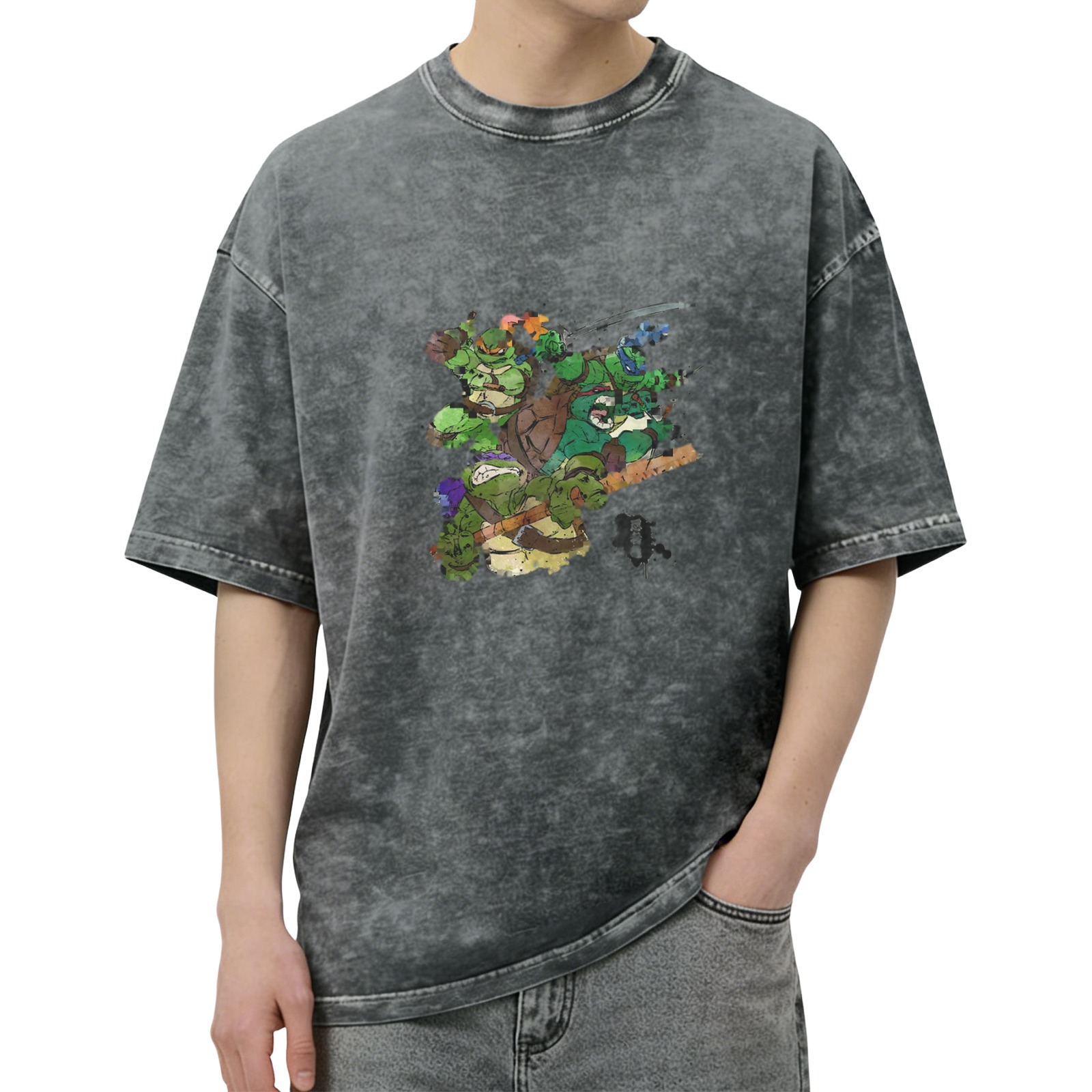 Teenage Mutant Ninja Turtles Graphic Vintage Wash T-Shirt