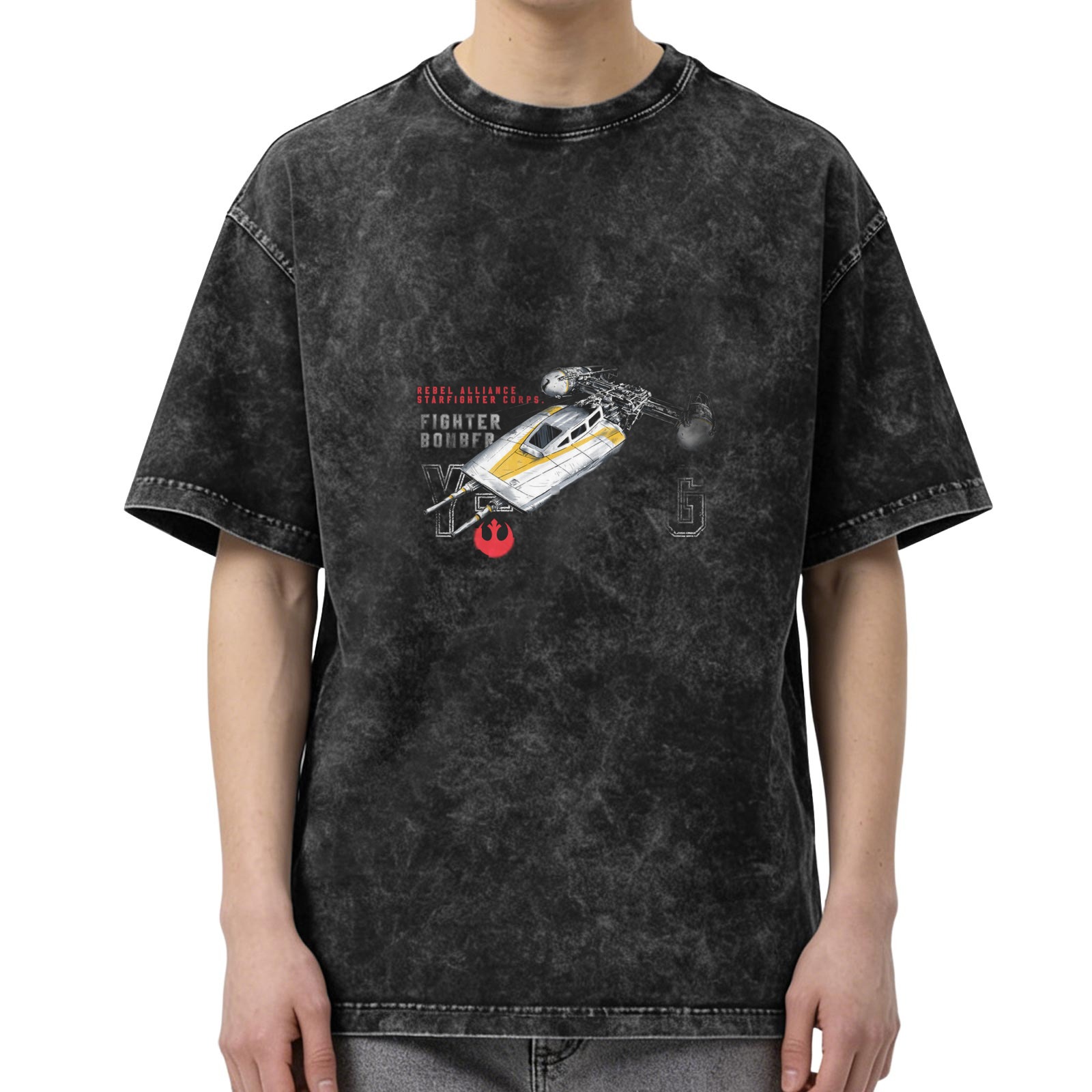 Star Wars Rebel Y-Wing Fighter Bomber Stonewashed T-Shirt